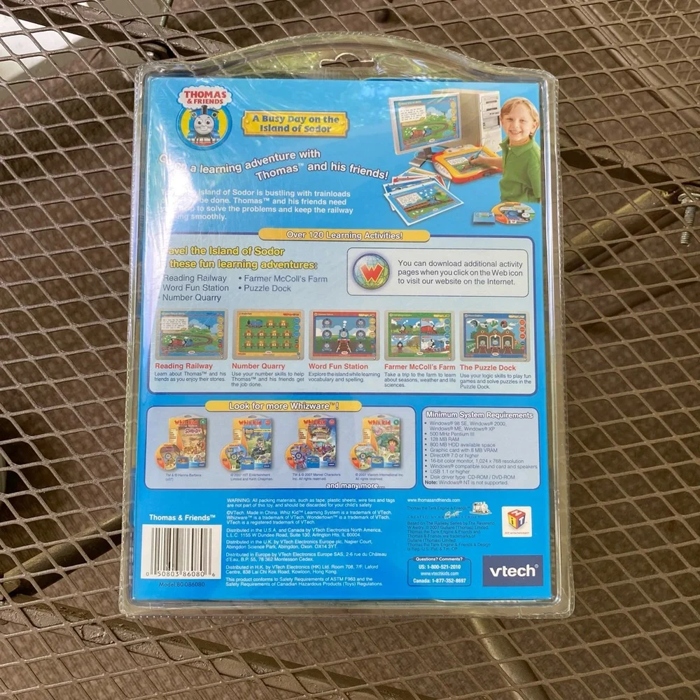 Vtech Whiz Kid Thomas & Friends Learning System Whizware Pre K (New)